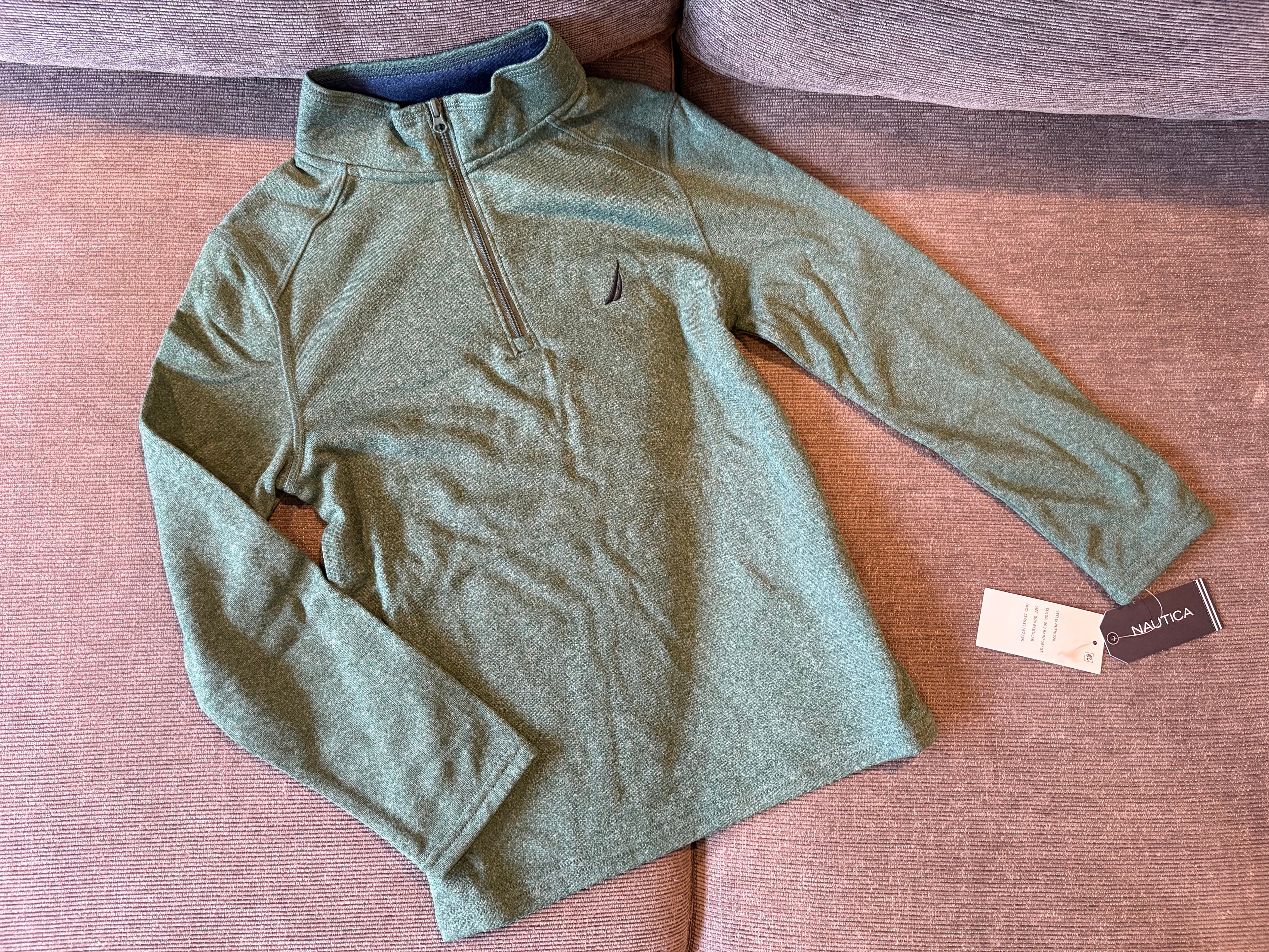 Nautica Boys' 4-20 Quarter Zip-Up Jacket